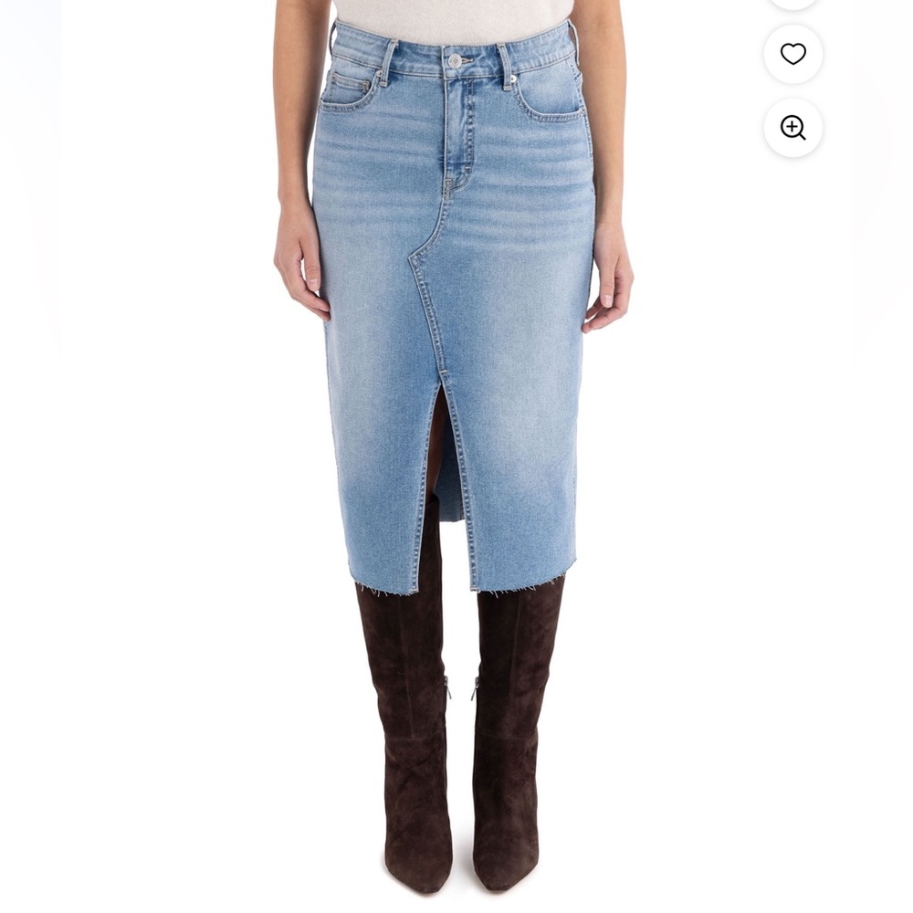 Celebrity pink Blue Denim Skirt